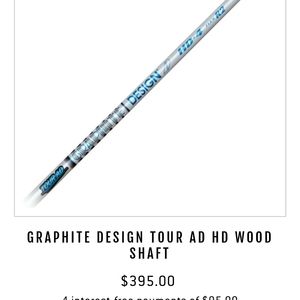 Graphite Design TOUR AD HD driver shaft